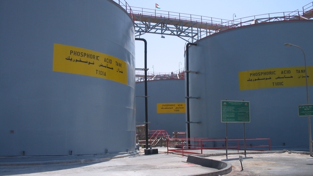 SITE RL OF PHOS.ACID TANK-JORDAN